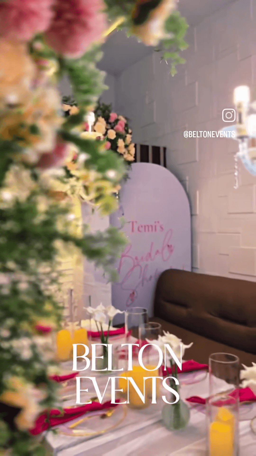 Temi's Bridal Shower — backdrop