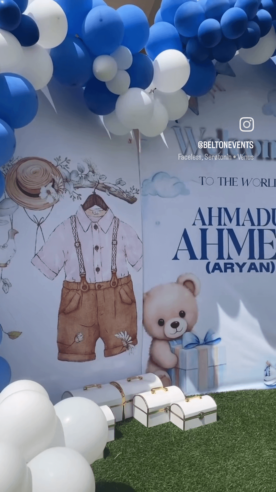 Aryan's Naming Ceremony — backdrop