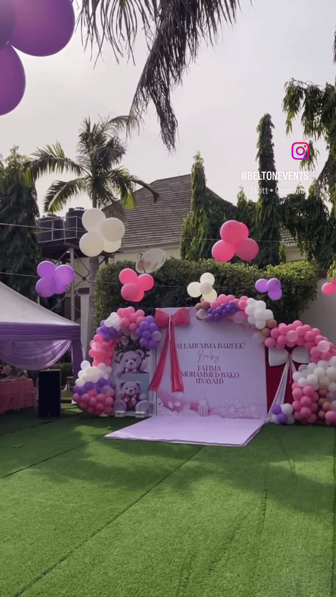 Inayah's Naming Ceremony — backdrop